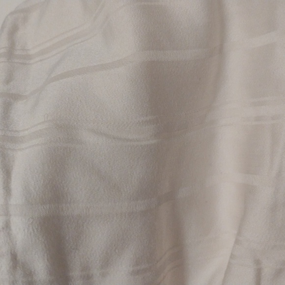 Set of Two Pillow Shams Tonal Cream Stripes Silky - Picture 6 of 12